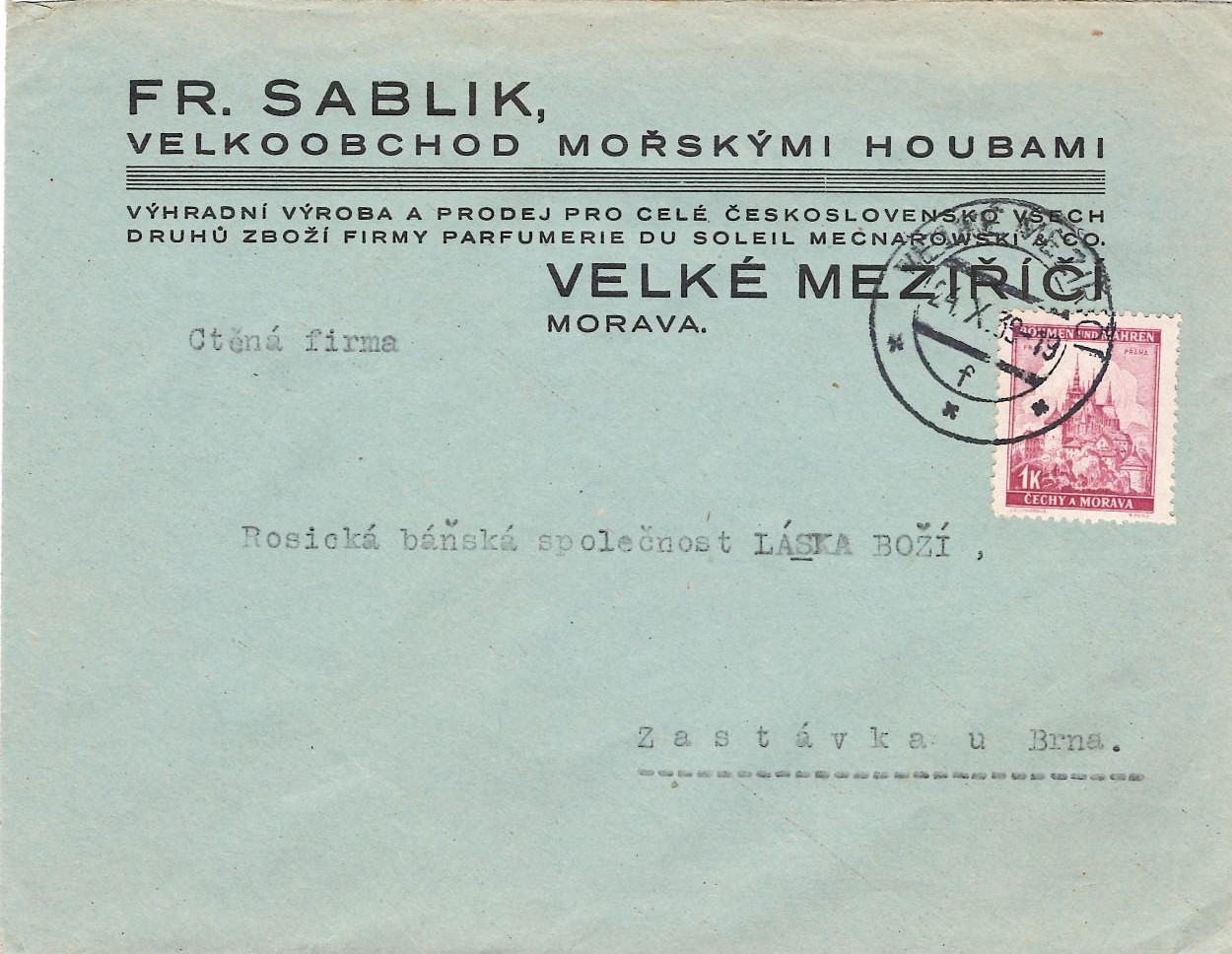 Obálka Sablik velkoobchod - 1939